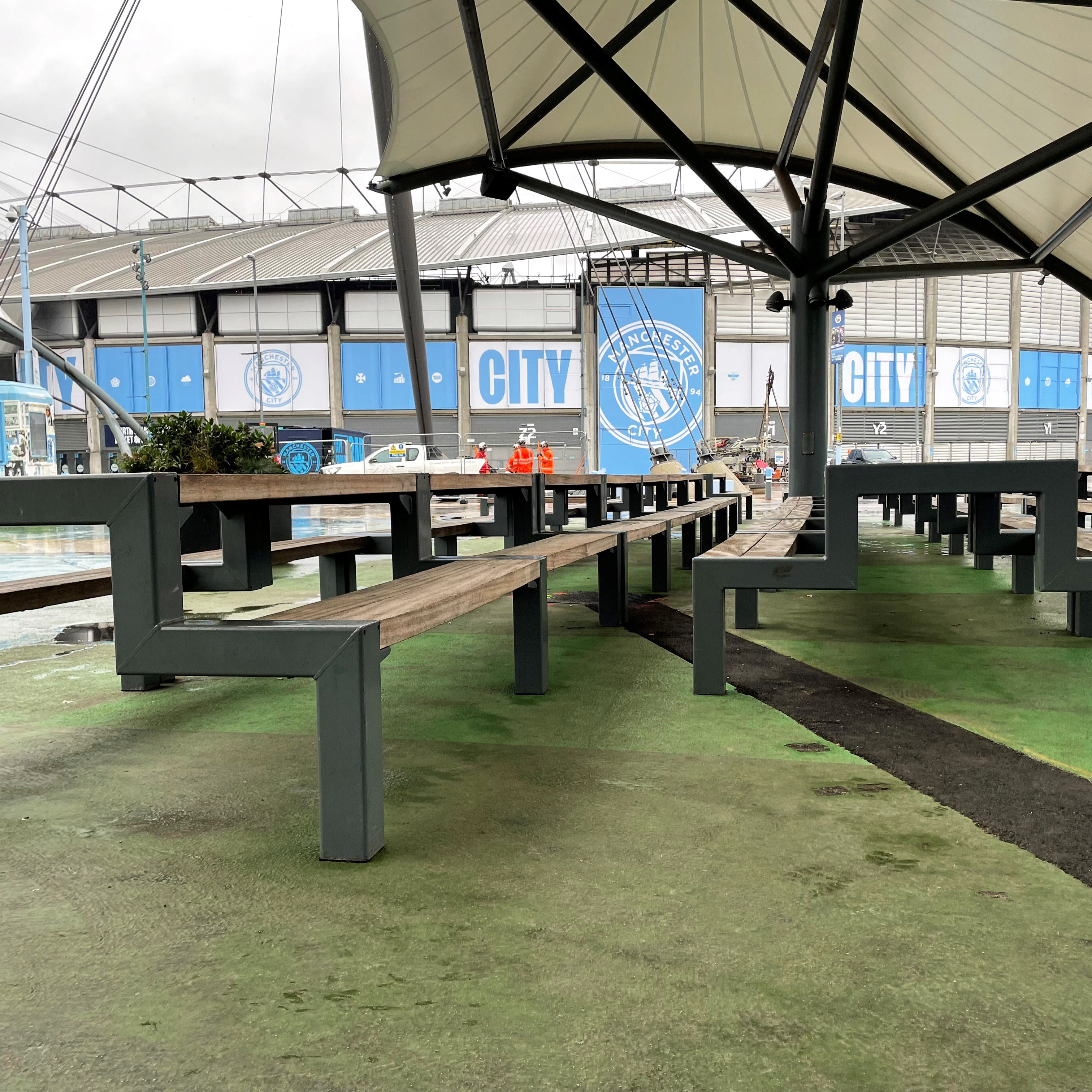 Manchester City Football Club Picnic Tables